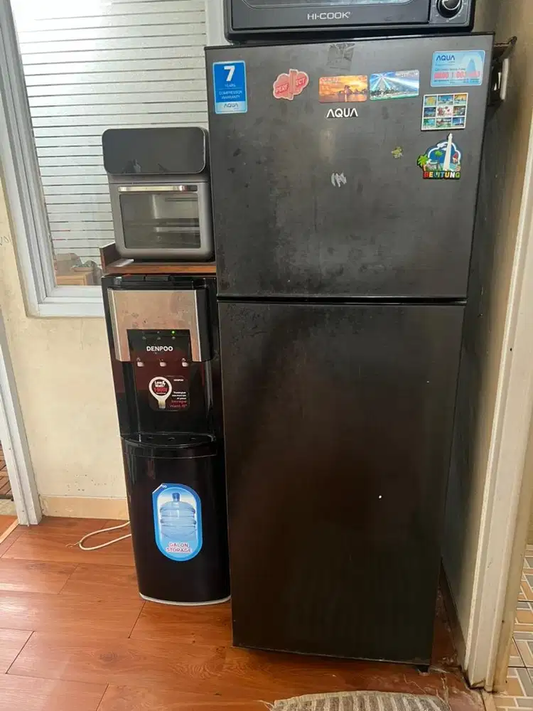 jual kulkas 2 pintu merk Aqua murah