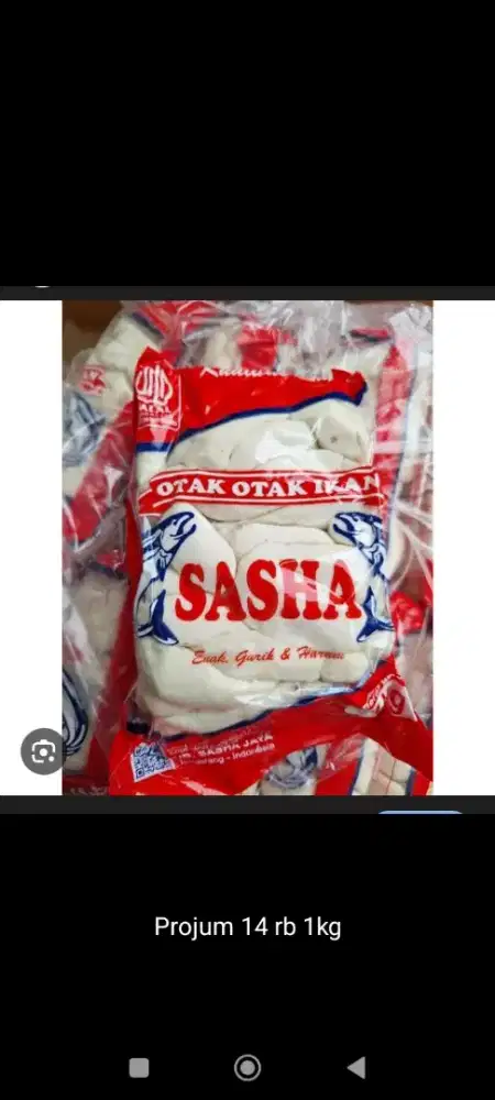 Jual otak otak beku uk 1kg dan macam2 frozen food