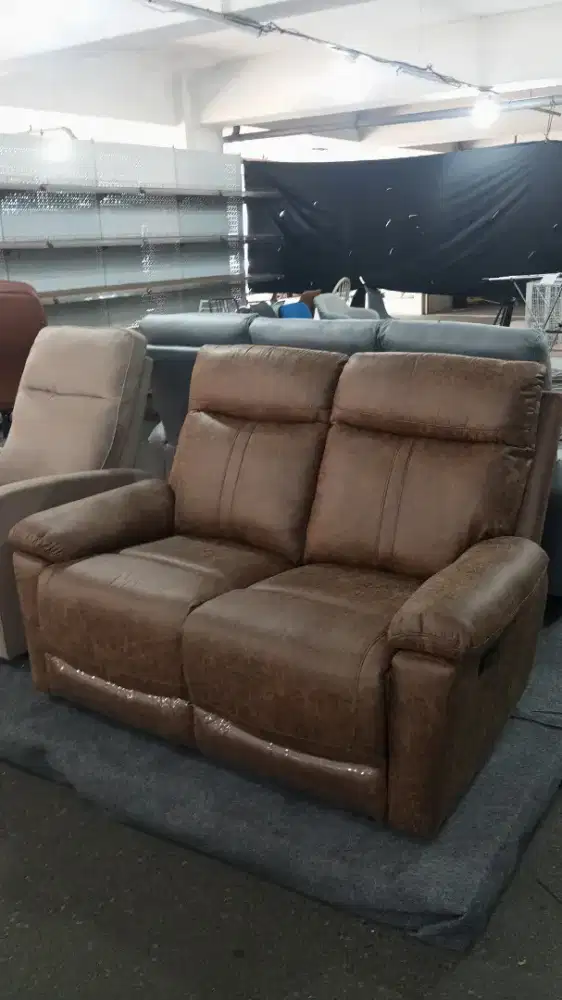 Sofa recliner 2 seater Brun chocolate