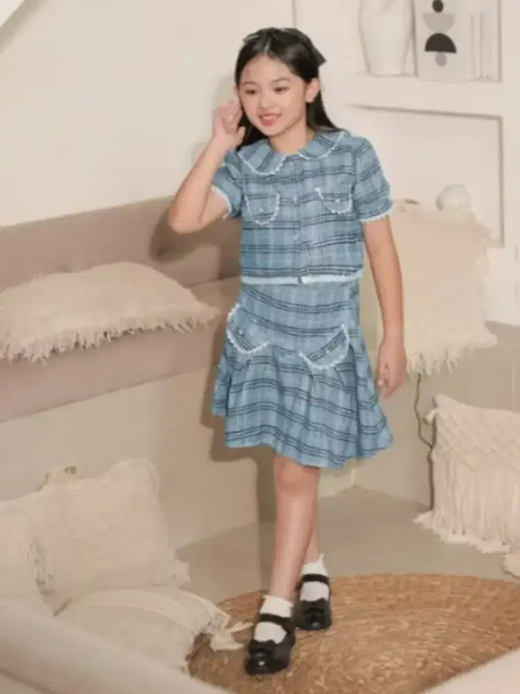 Setelan rok baju anak korean style