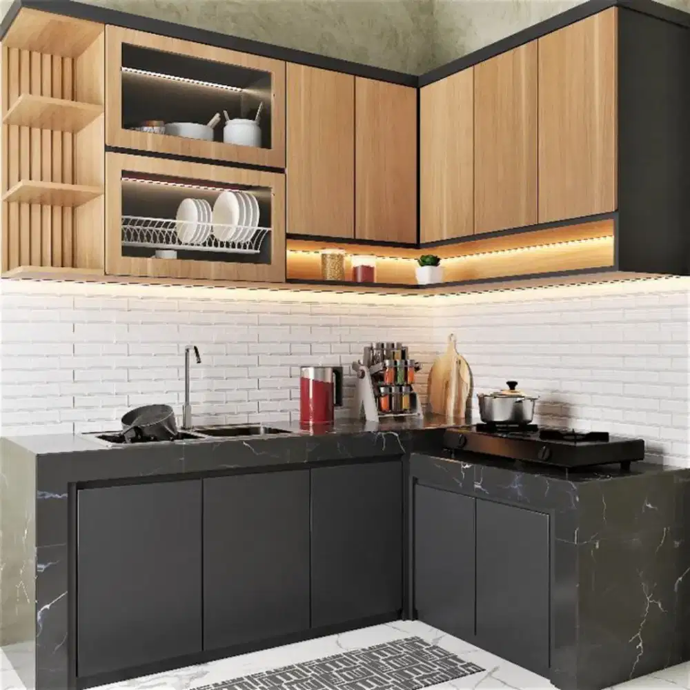 Kitchen Set Minimalis Modern { Custom Interior Eksterior {