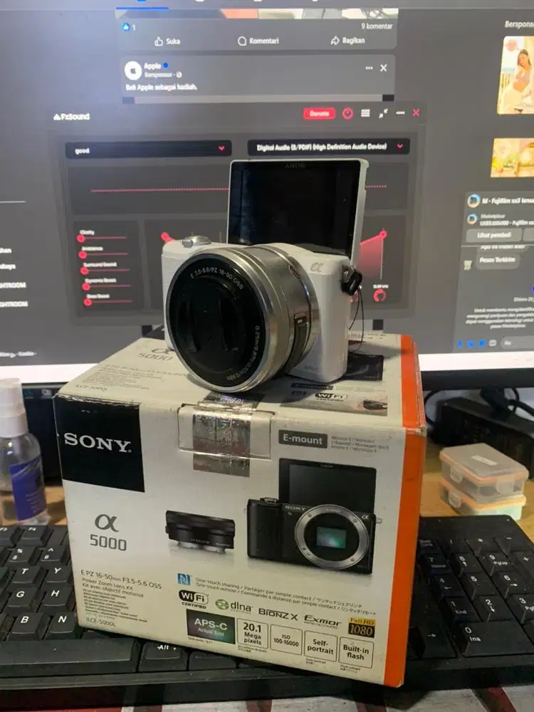 Sony a5000 lensa 16-50mm boks