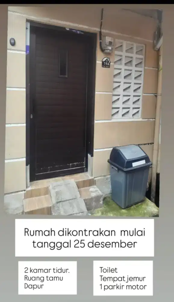 Rumah  bulanan Free wifi dan air - lokasi strategis