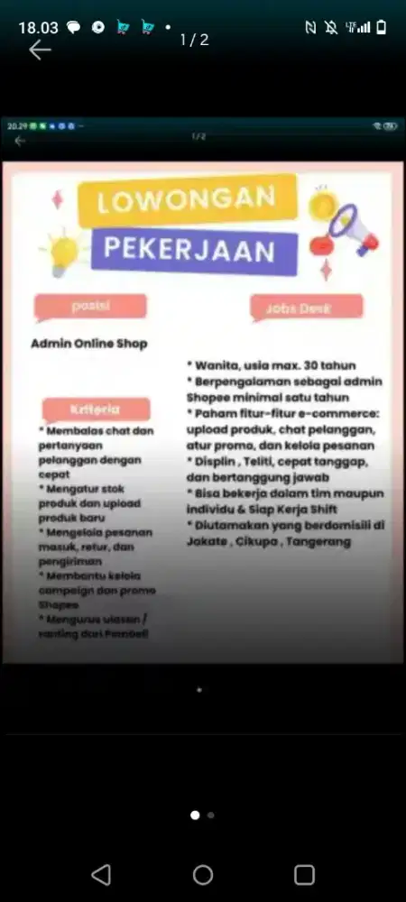 Admin online shop