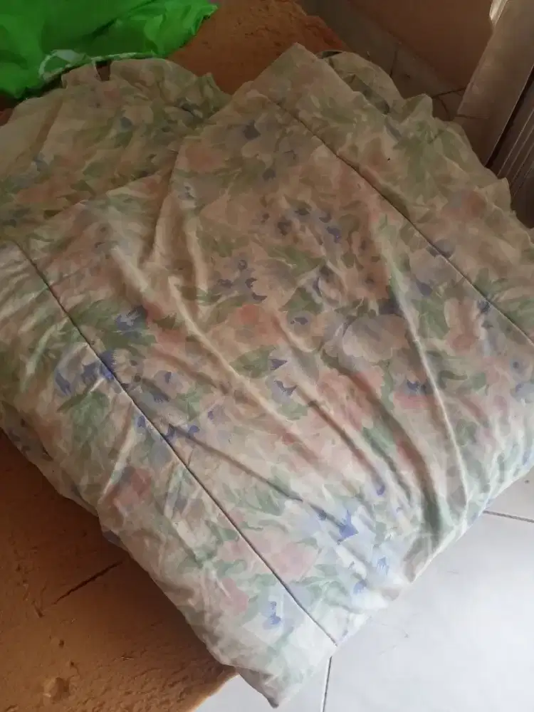 Sale bedcover tebal motif bunga murah aja