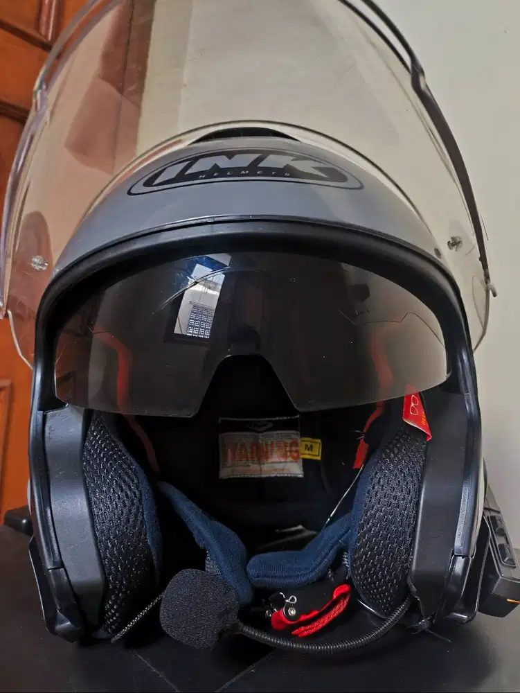 Helm ink terra 2 size m masih mulus+intercom Gx12