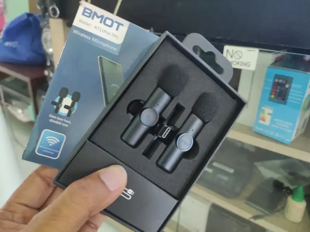 Mic wireless dual mic type C KT11pro #Baru