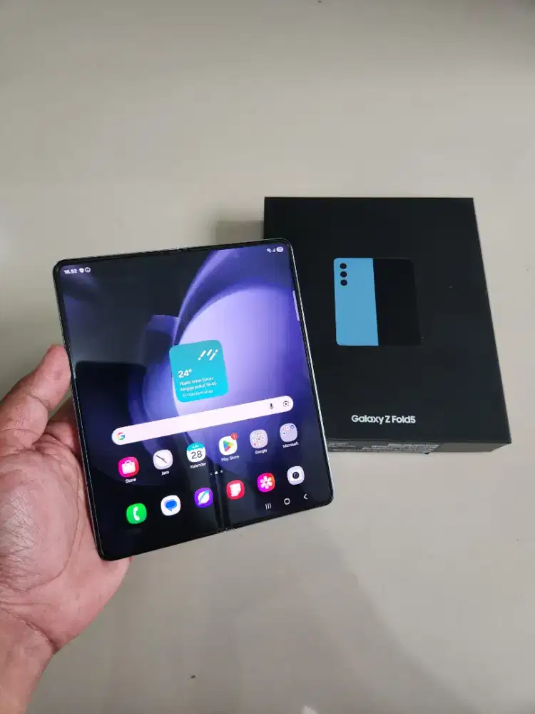 Samsung Z Fold 5 512gb 5G Icy Blue SEIN Resmi Indo Normal Murah