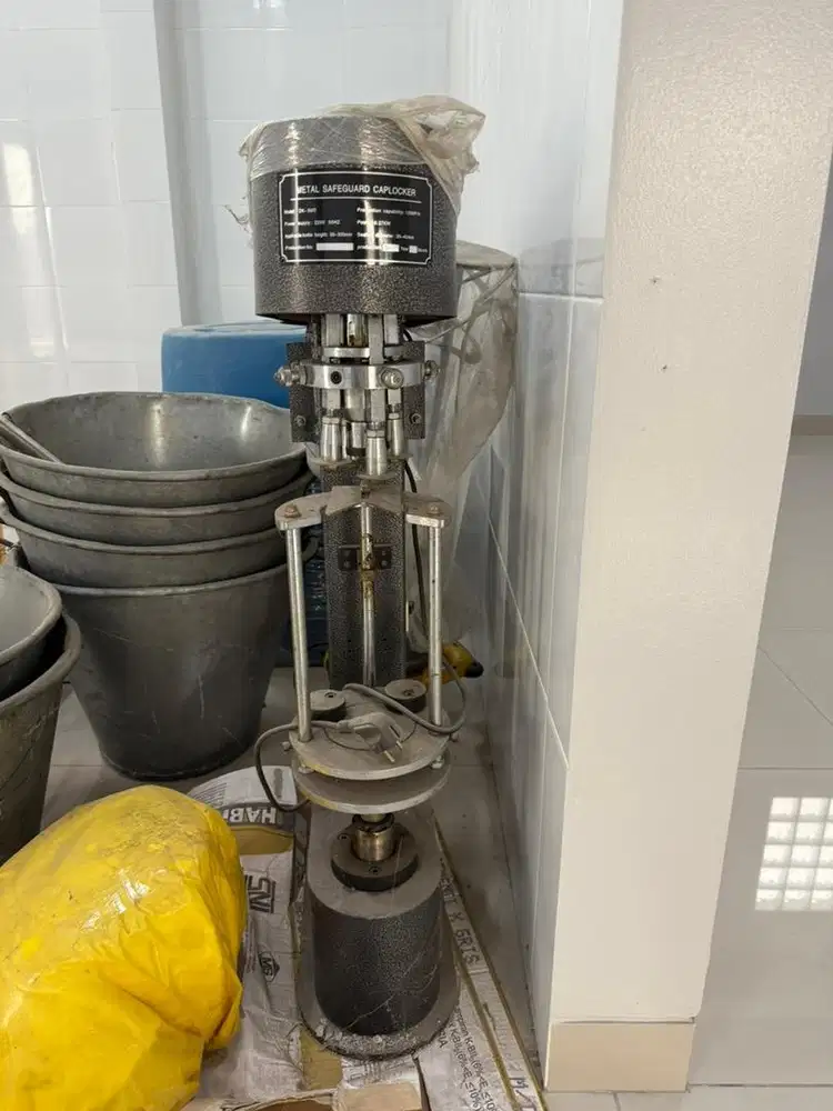 Mesin caplocker / seal tutup botol drat