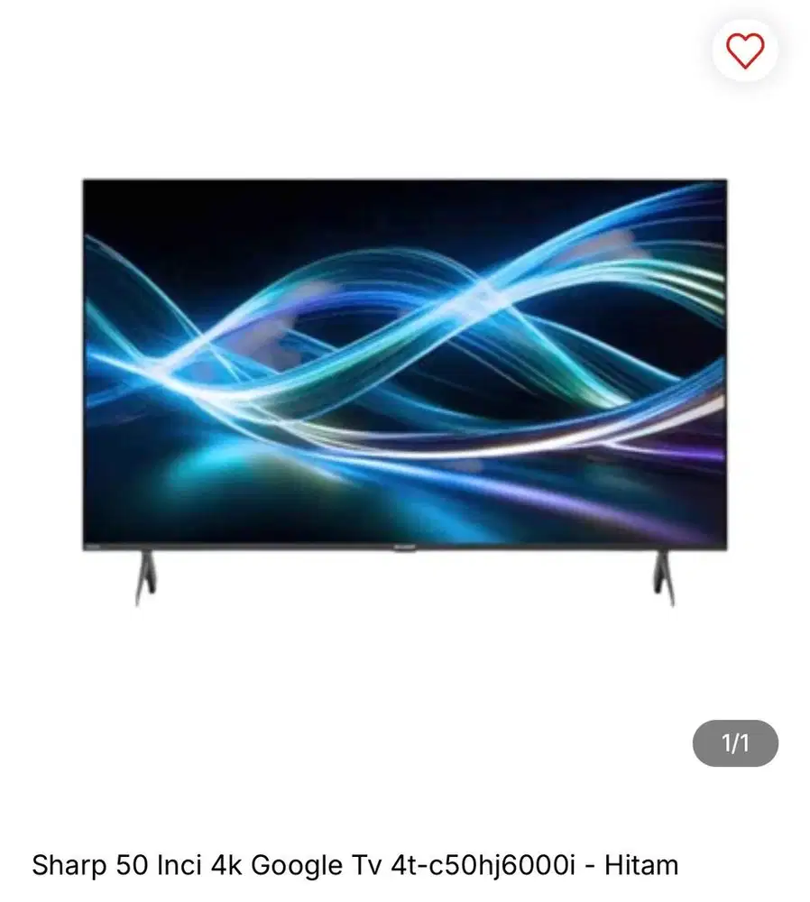 Sharp 50 inch 4k Google TV bisa cicilan syarat ktp