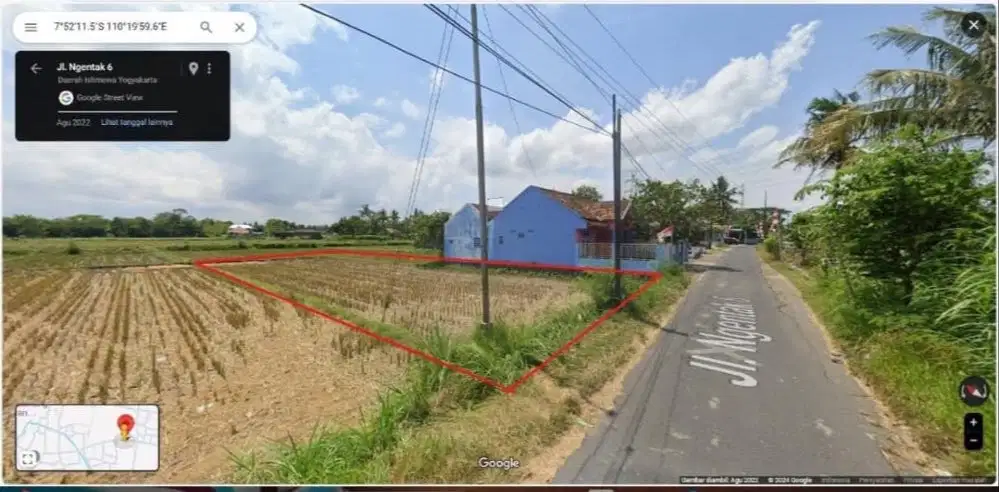 DIJUAL TANAH SAWAH ISTIMEWA