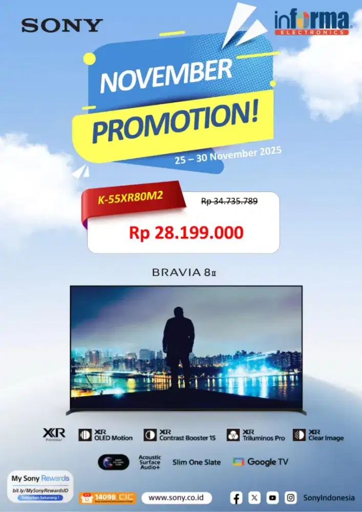 TV sony promo cicilan tanpa DP cicilan 0% pakai indodana paylater