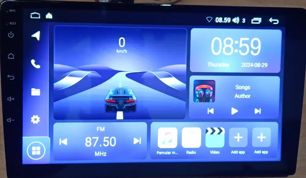 Head unit android 9 inch ram 8/64 minus loss wifi
