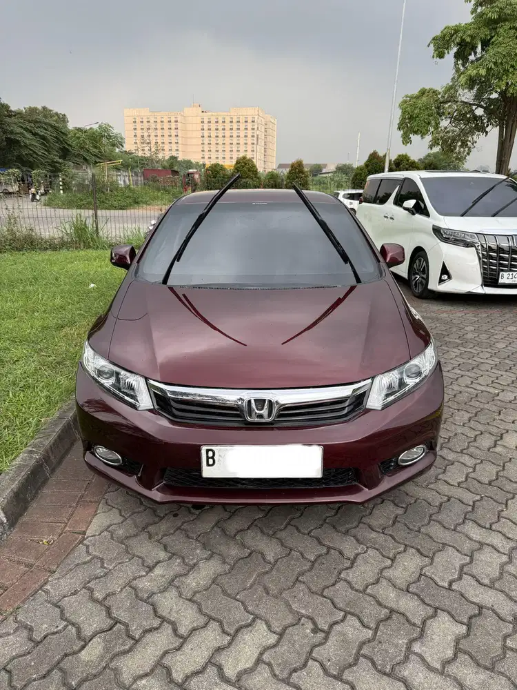 Honda Civic 2013 AT Merah KM 55 ribu service record honda