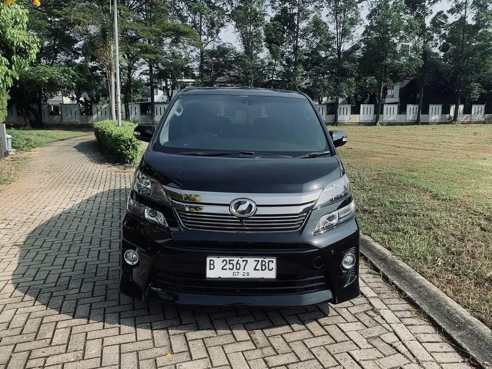km85 Vellfire 2013 ZG PREMIUM sound alphard hitam antik low km