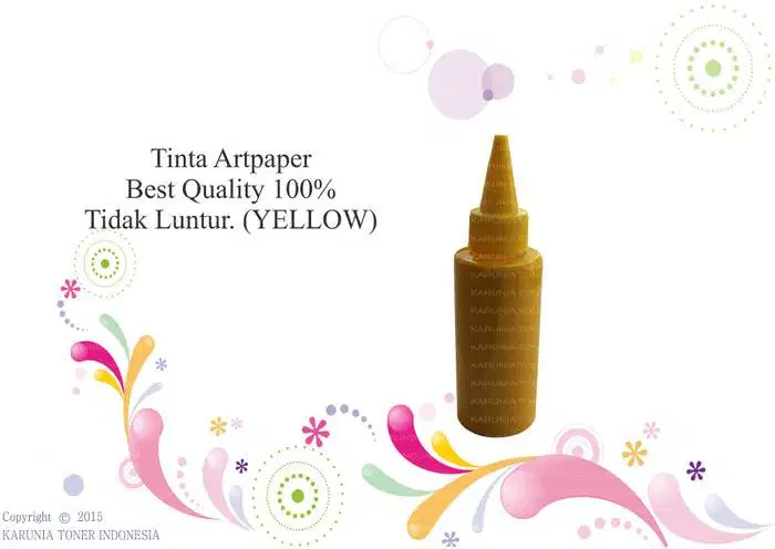 Tinta Artpaper Best Quality 100% Tidak Luntur. (YELLOW) Murah