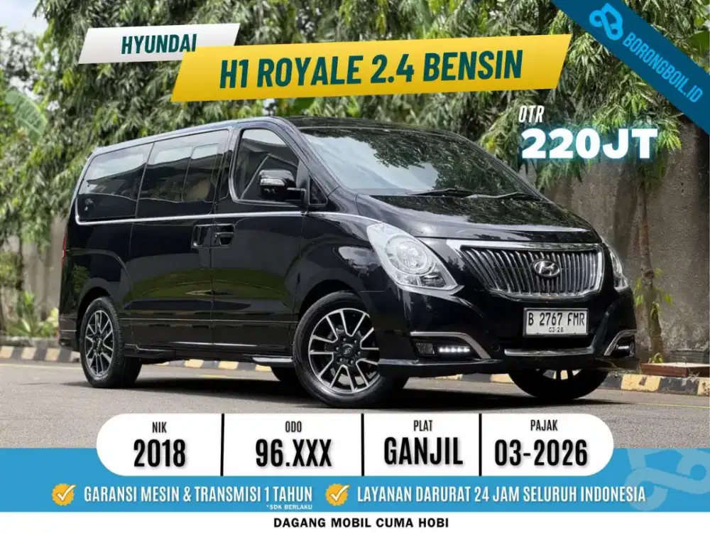 Hyundai H1 Royale 2.4 bensin 2018 hitam