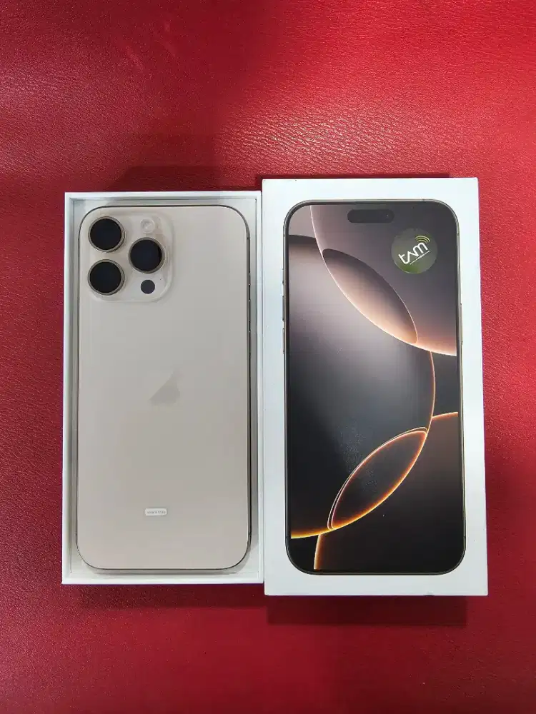 Iphone 16 promax 256gb ibox bh100 garansi on like new fulset ori