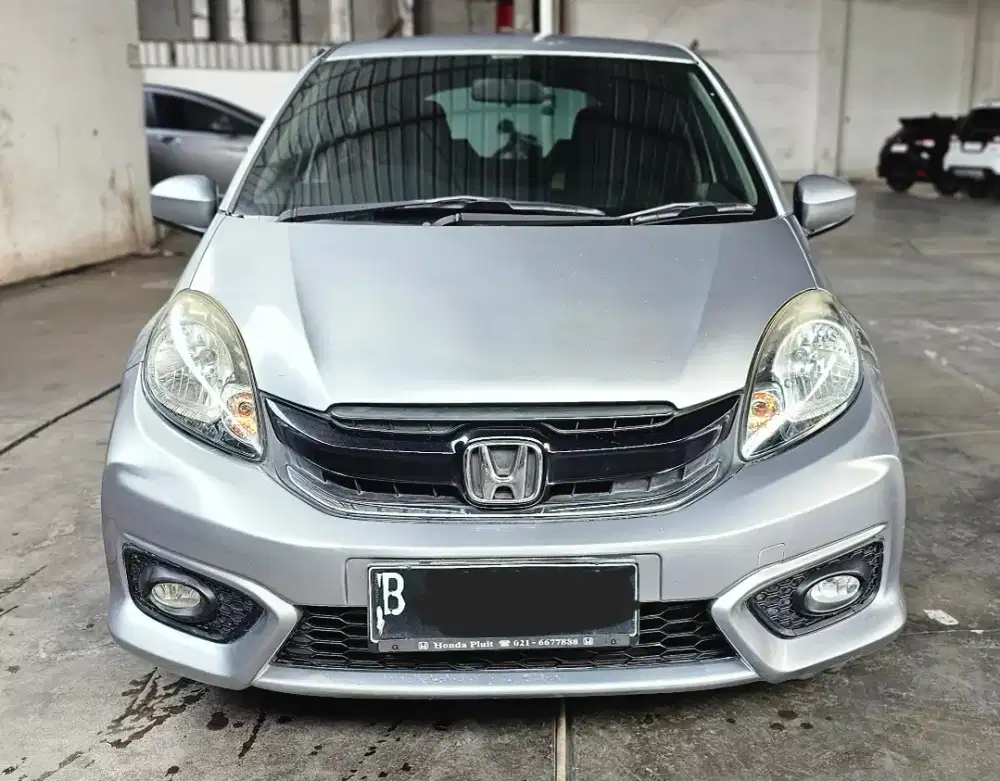 Baru 78rban Tangan 1 Honda Brio 1.2 E AT Matic 2017 Silver Pajak Pjg