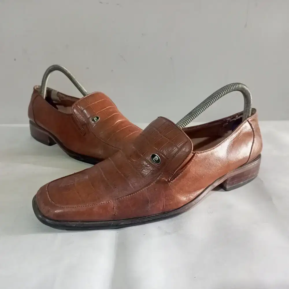 Pierre Cardin Brown Leather Loafers • Sepatu Kasual/Formal Pria
