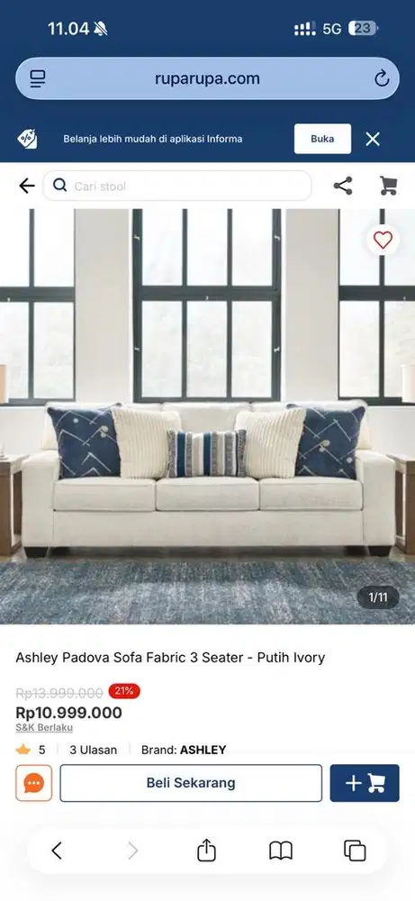 Jual Cepat Murah aja Sofa INFORMA ASHLEY