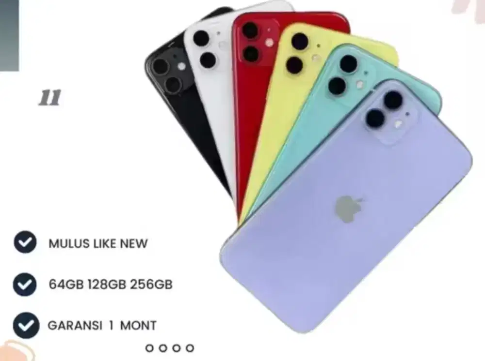 JUAL HP IPHONE 11 GARANSI