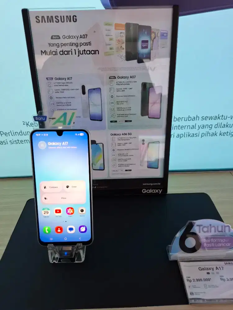 Galaxy A17 8/256 garansi resmi sein