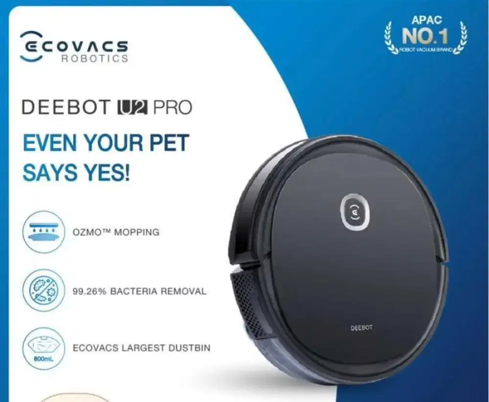 Deebot U2 Pro robot vacuum cleaner