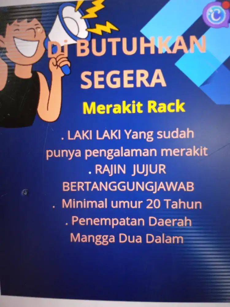 Lowongan kerja Racking