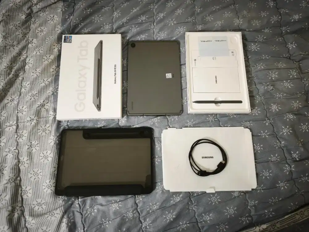 Samsung Tab S9 FE 5G Cellular 128gb SEIN Resmi Fullset original mulus