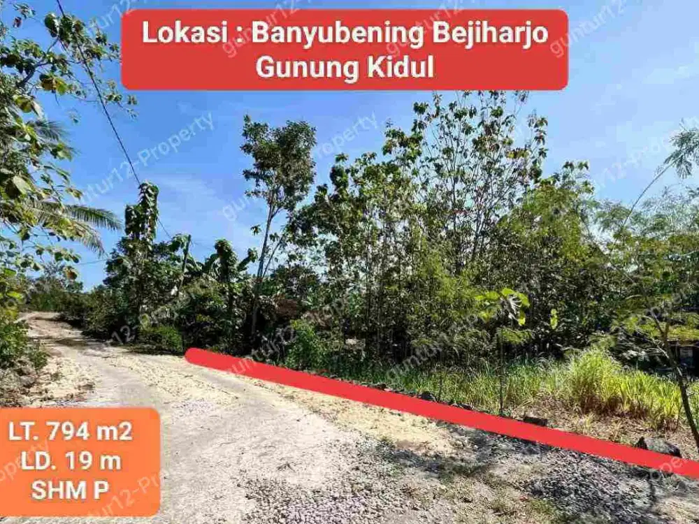 Dijual Tanah murah di Bejiharjo Karangmojo Gunung Kidul
SHM Pekarangan