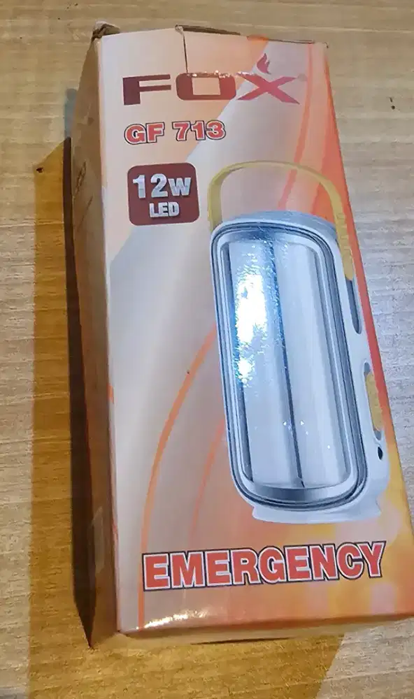 Paket Lampu Emergency FOX – GE 131 + GF 713 – Siap Saat Listrik Mati