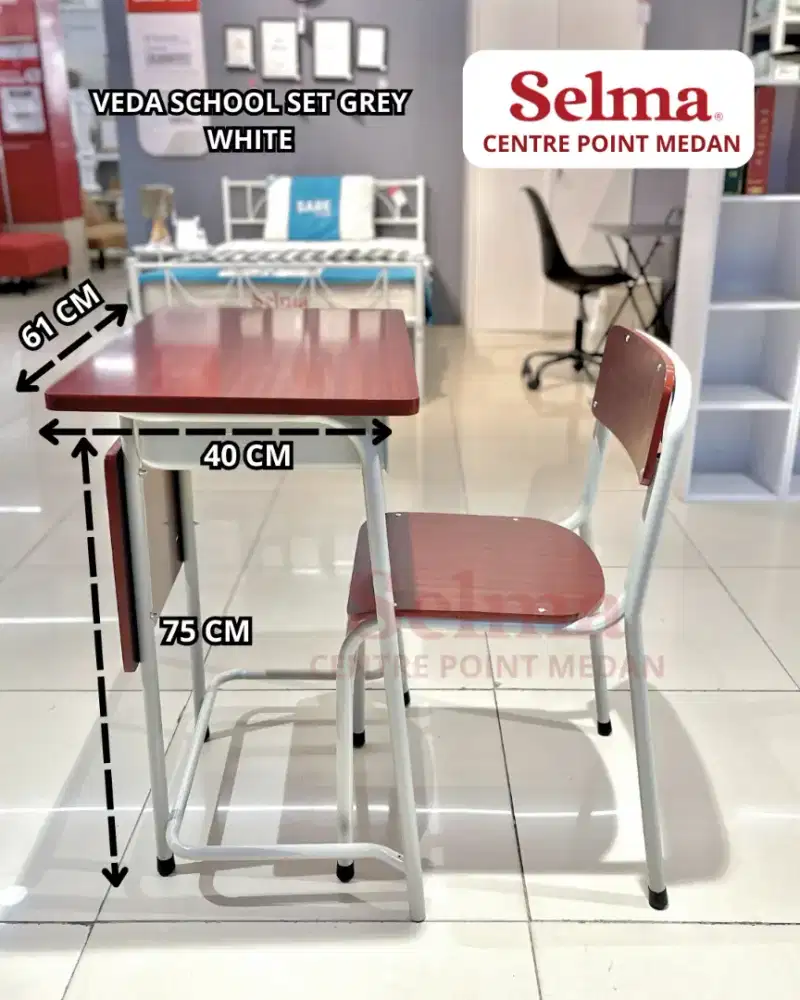 SET MEJA KURSI SEKOLAH VEDA