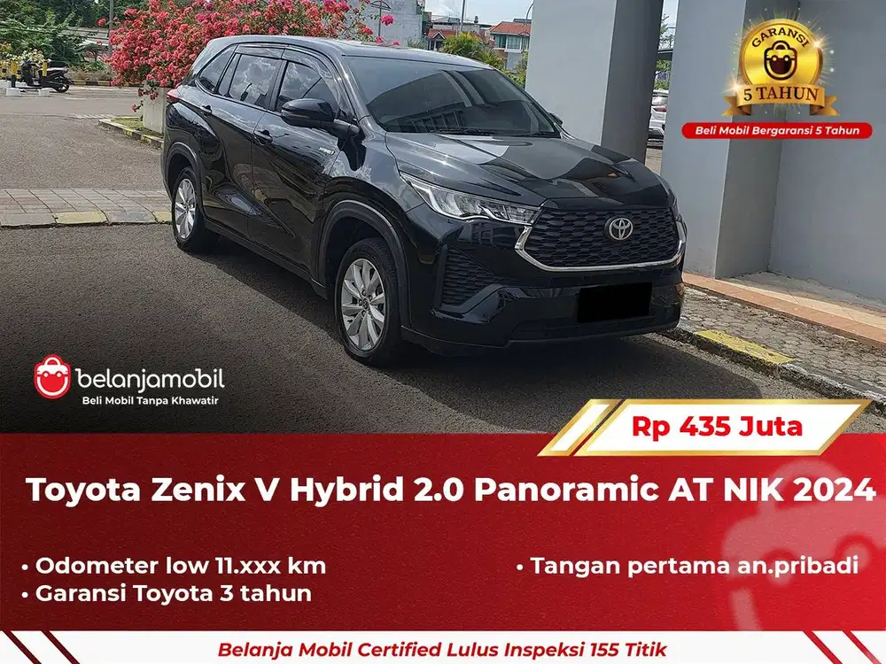 [ LIKE NEW ] Toyota Kijang Innova Zenix V Hybrid 2024 2025 Hitam