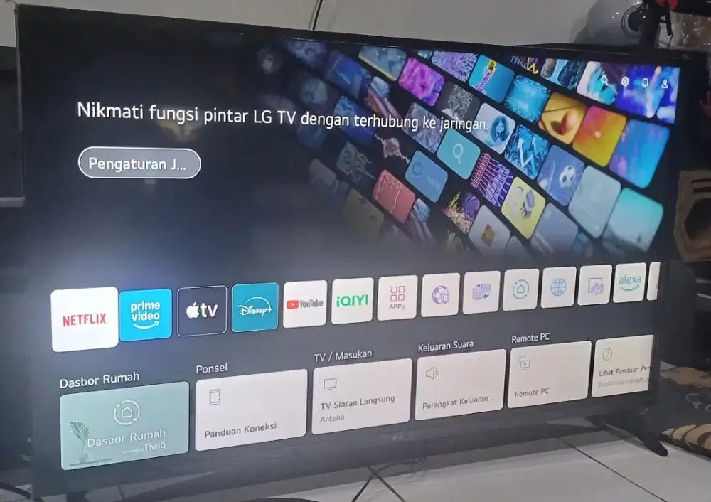 Led smart tv LG UHD 4K 50INCHI sudah digital normal jaya