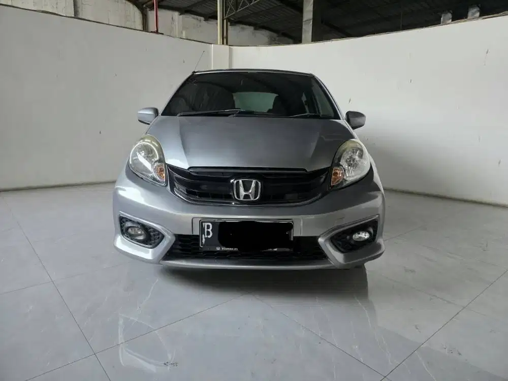 km 78rban Honda Brio Satya E AT ( Matic ) 2017 Abu Muda plat ganjil