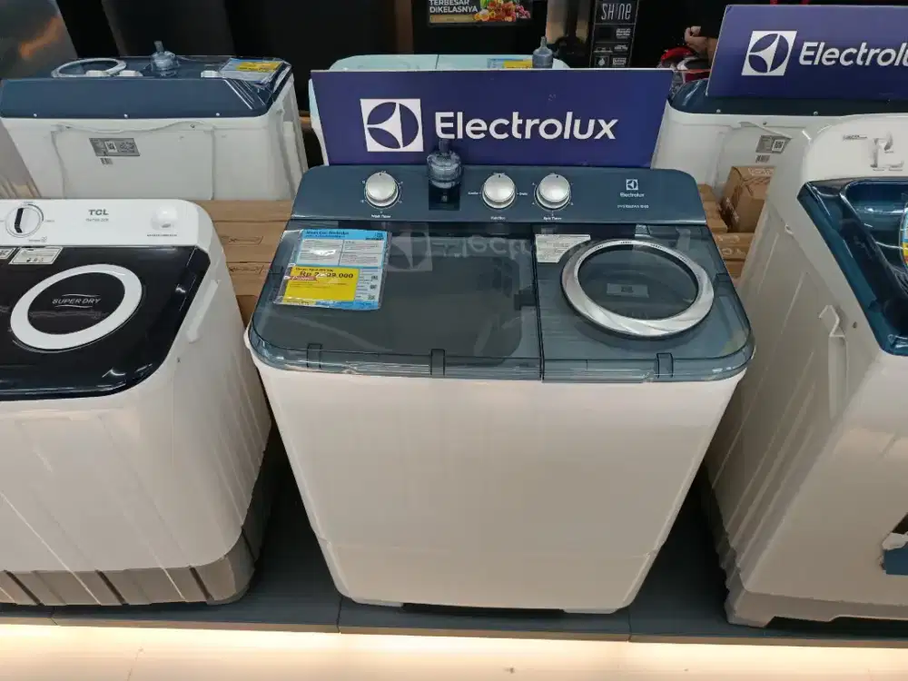 Mesin Cuci 2 Tabung Electrolux 10 KG Cicilan Tanpa DP Bunga 0%