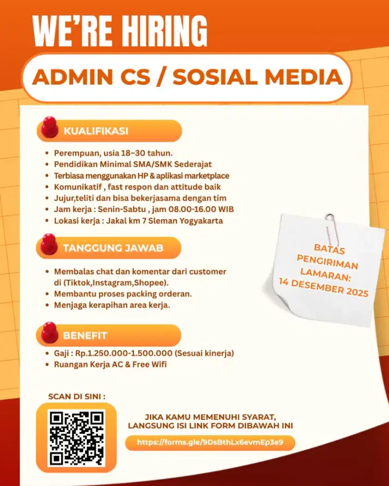 ADMIN CS / SOCIAL MEDIA