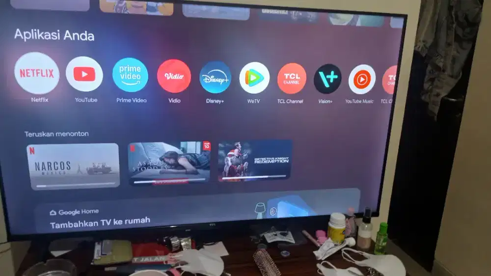 Jual TV TCL 43 android 4K UHD
