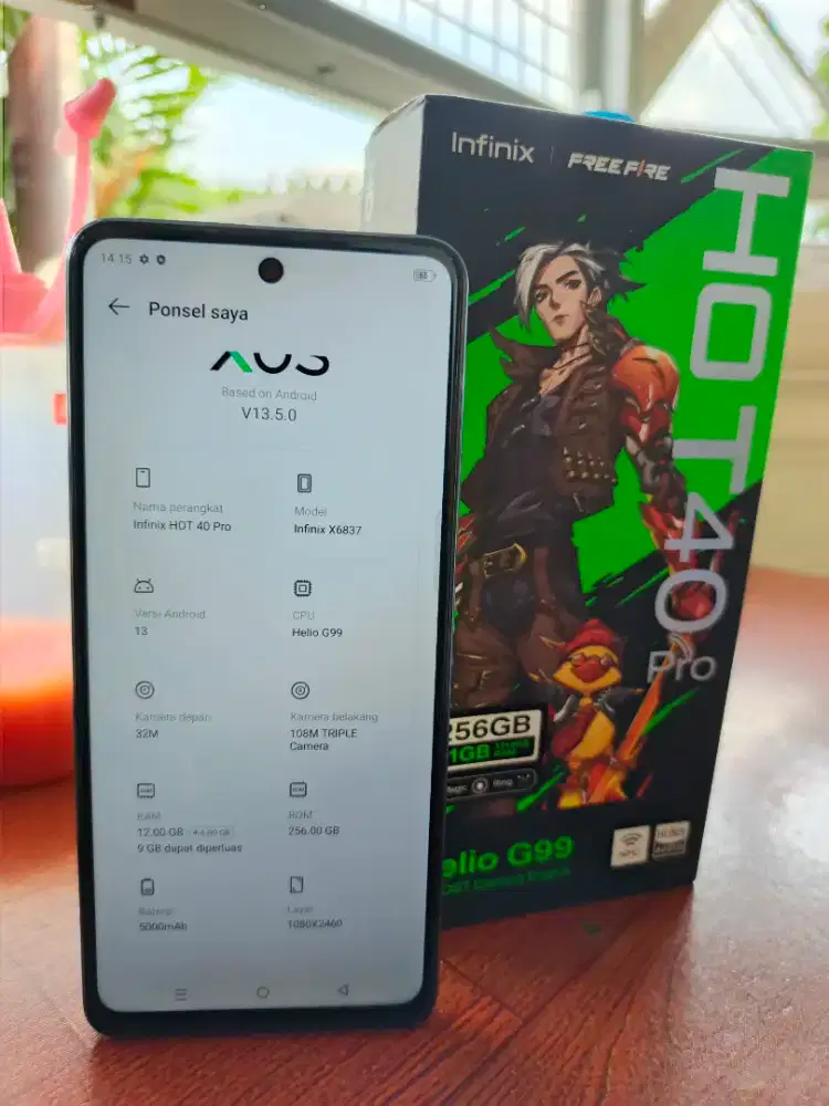 Infinix Hot 40pro Ram 12/256GB