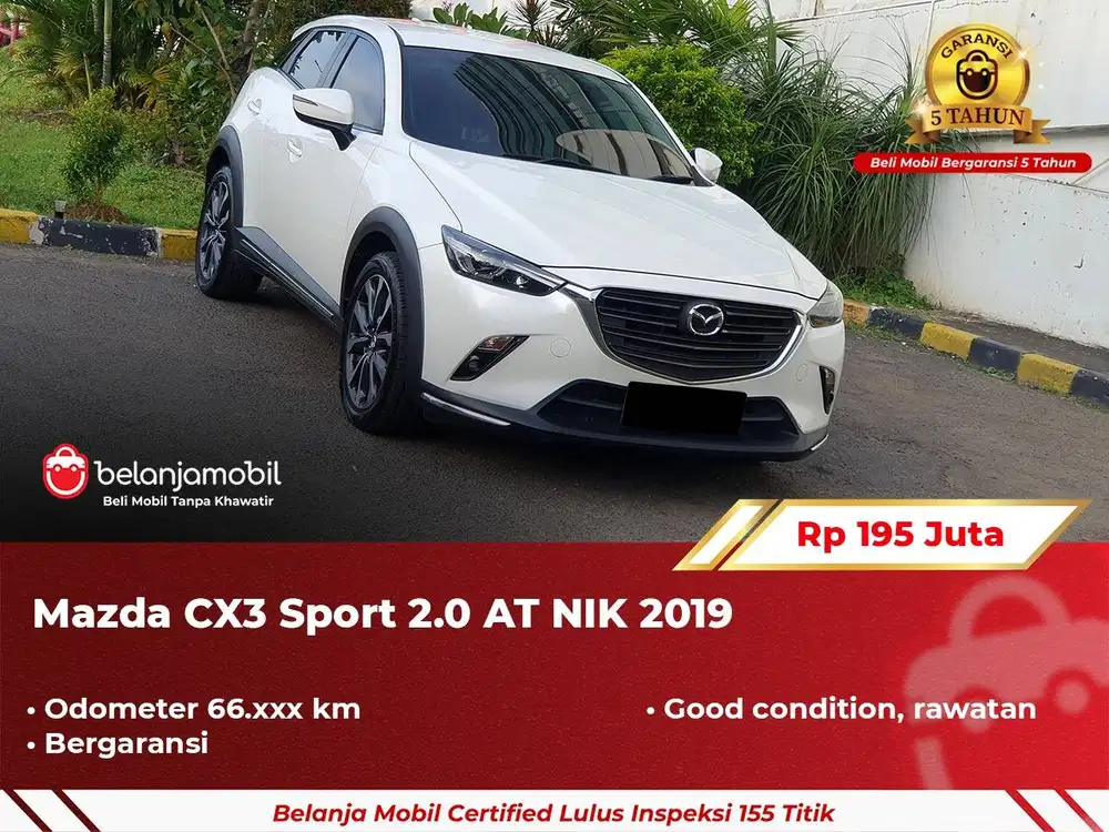 [ GARANSI 5TH ] Mazda CX-3 CX3 Sport 2019 2020 Putih