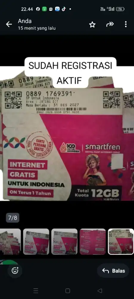 SUDAH AKTIF TINGAL PAKAI SIMPATI TELKOMSEL XL AXIS TRI 3 THREE INDOSAT