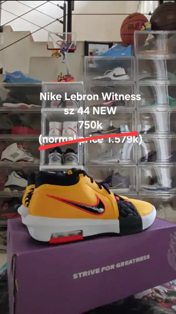 Sepatu Basket Lebron Witness original & Nike Cosmic Unity 3