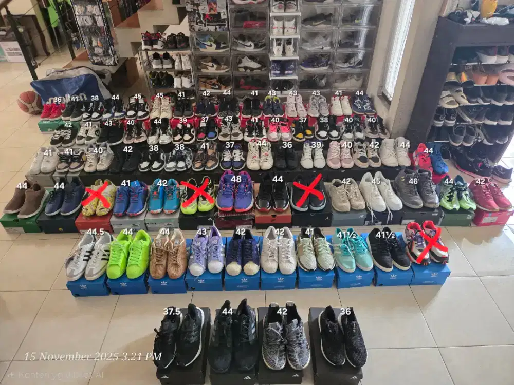 Sepatu Basket, Running, Bulutangkis dan sneakers jual murah, 100rban