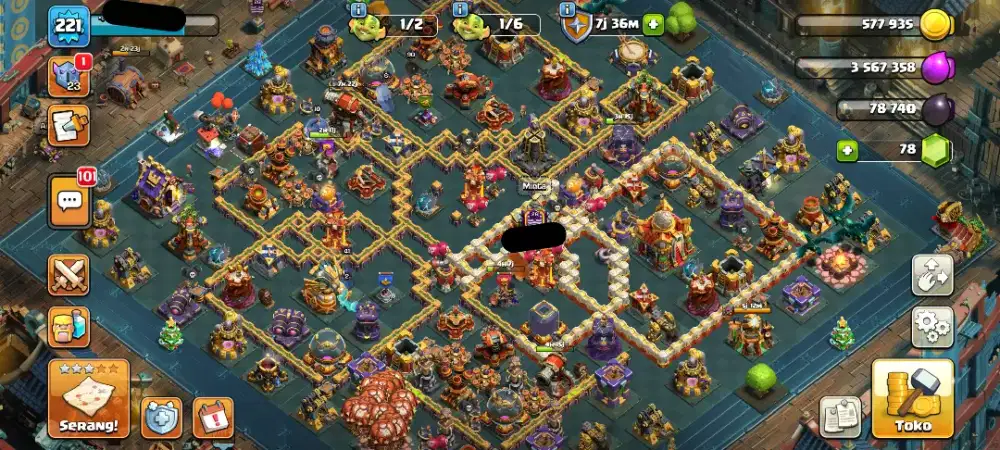 COC TH 16 semi max berlatar kapal laut