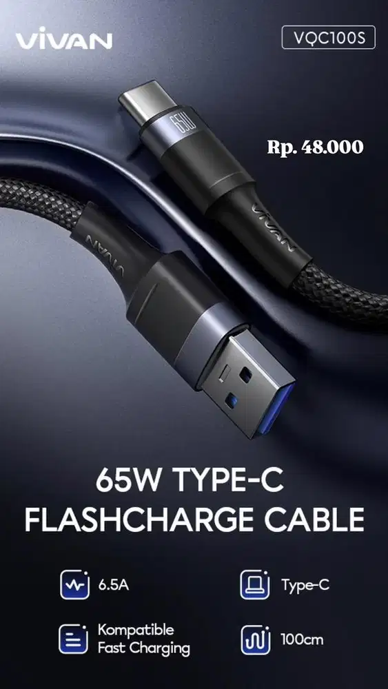 KABEL CHARGER VIVAN VQC100S