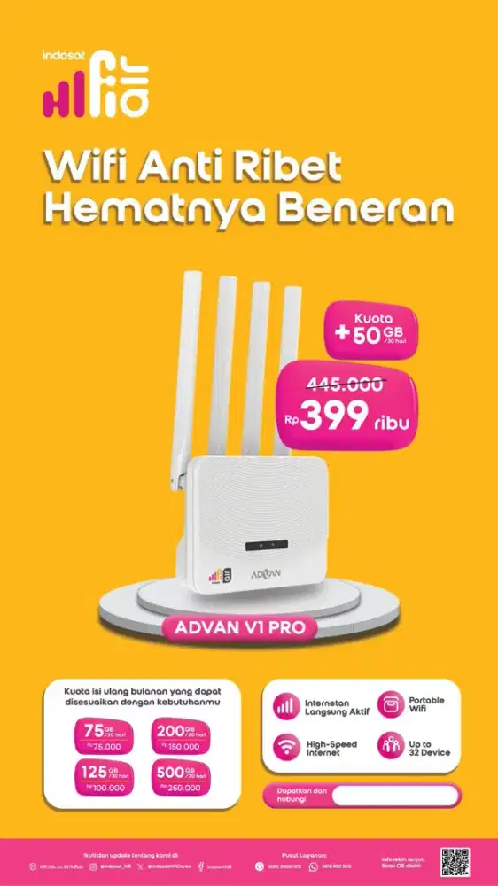 Modem wifi hifi air dari Indosat