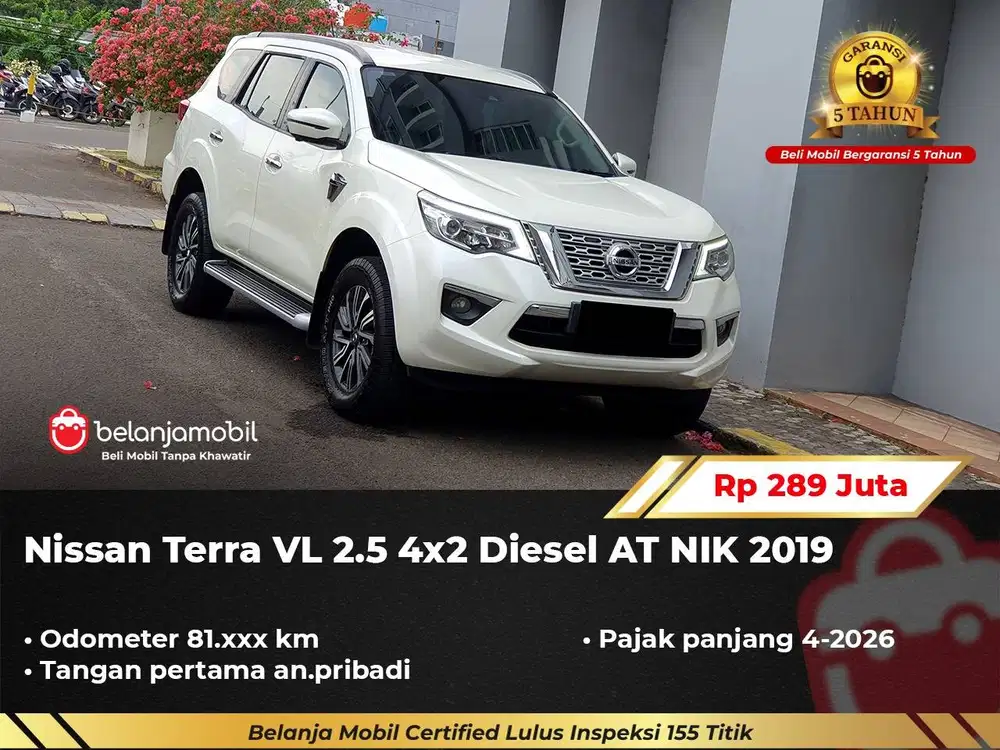 [ GARANSI 5TH ] Nissan Terra VL 2.5 4x2 Diesel AT 2019/2020