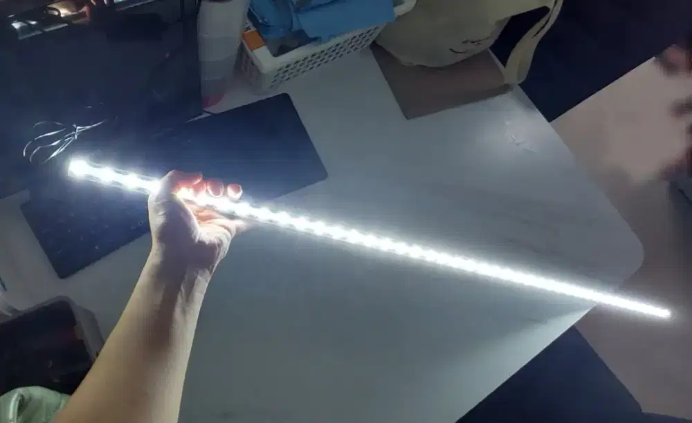 Lampu Recent 2 Lines Putih Polos 120cm