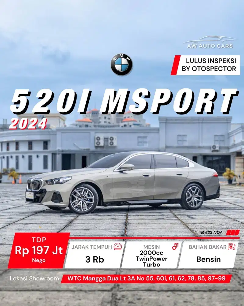 BMW 520i MSport 2024 Oxide Grey 520 M-Sport 2025 G80